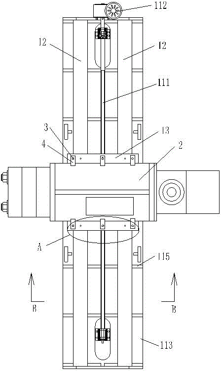Special machine tool and processing method for plane processing of large equipment