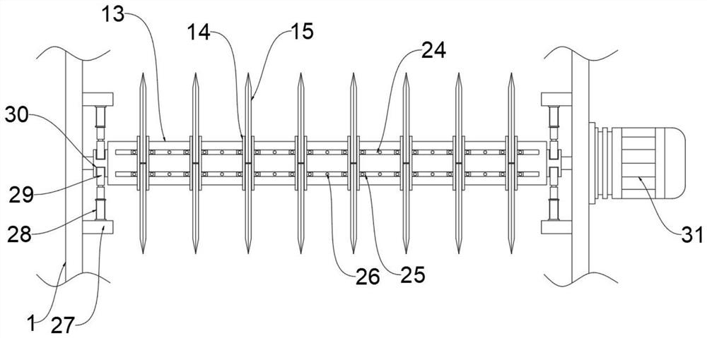 Bamboo chip splitting machine for bamboo craft processing and working method thereof