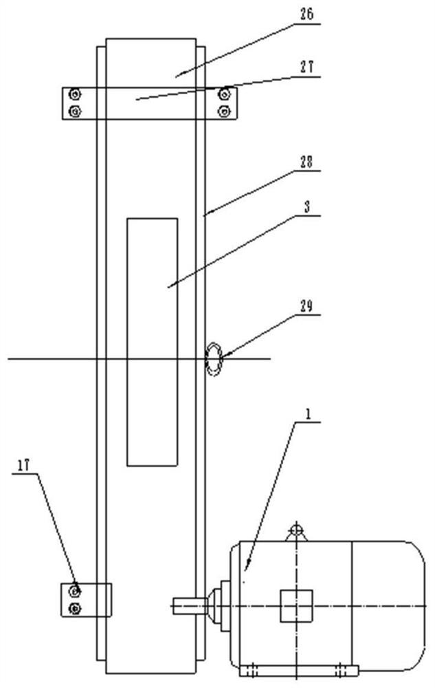 A road condition simulation loading test device and test method for electric vehicle drive motor