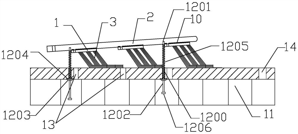 A conveniently replaceable shield tail brush and a method for replacing the shield tail brush in a long-distance non-reinforced working condition