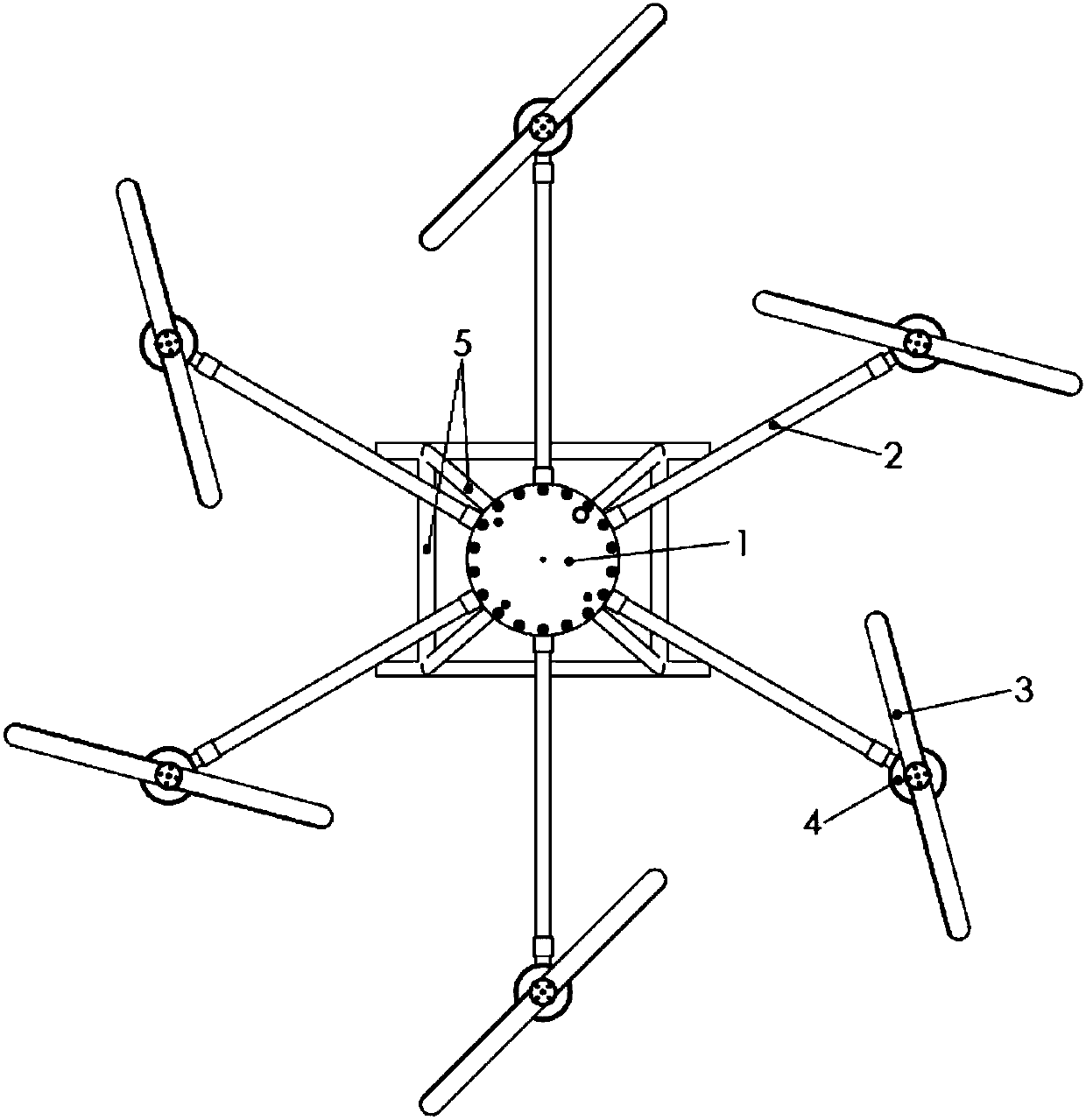 Leaking natural gas distribution mapping system and method based on unmanned gyroplane