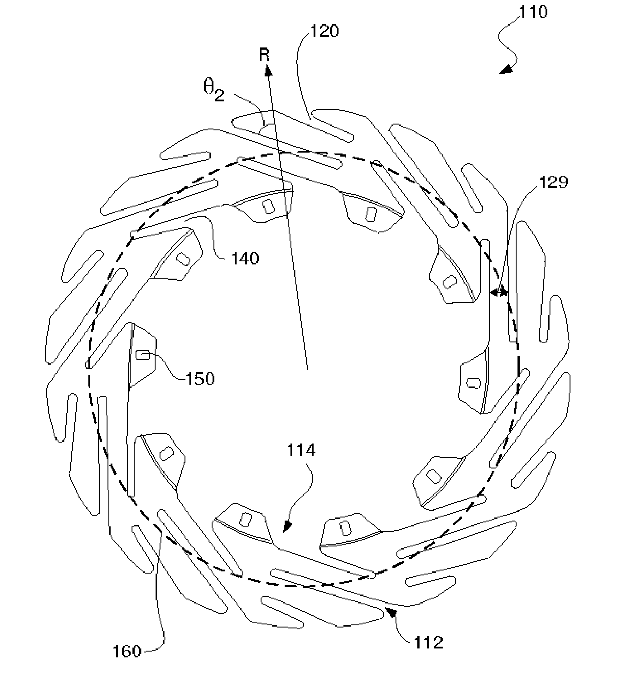 Method of making brake discs and rotors with open slots and brake discs and rotors made therewith