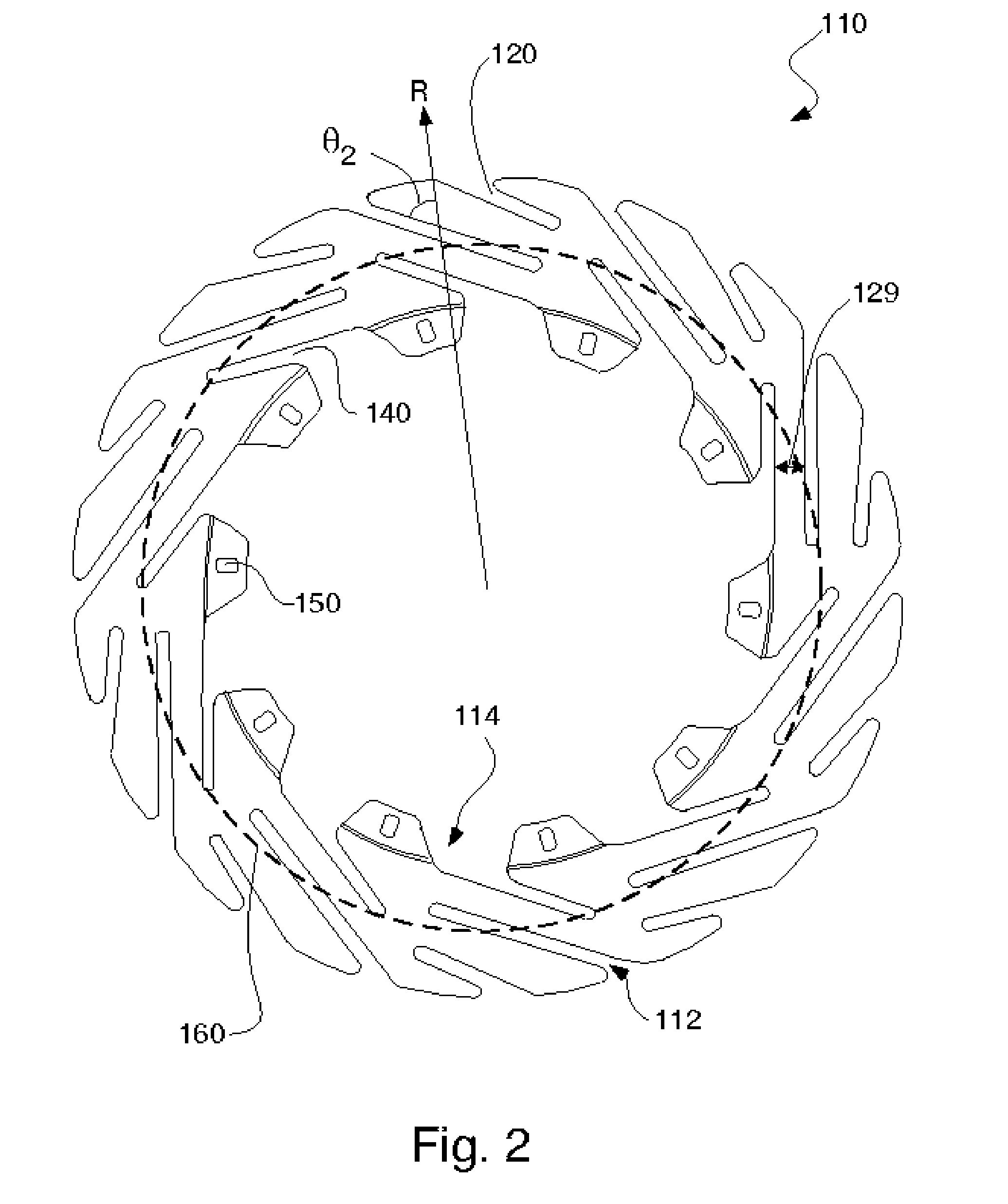 Method of making brake discs and rotors with open slots and brake discs and rotors made therewith