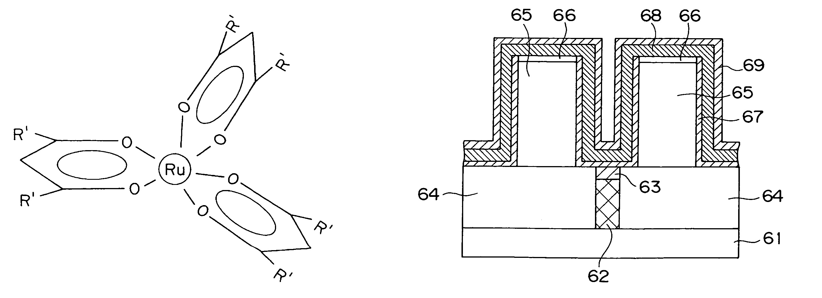 Method of forming capacitor with ruthenium top and bottom electrodes by MOCVD