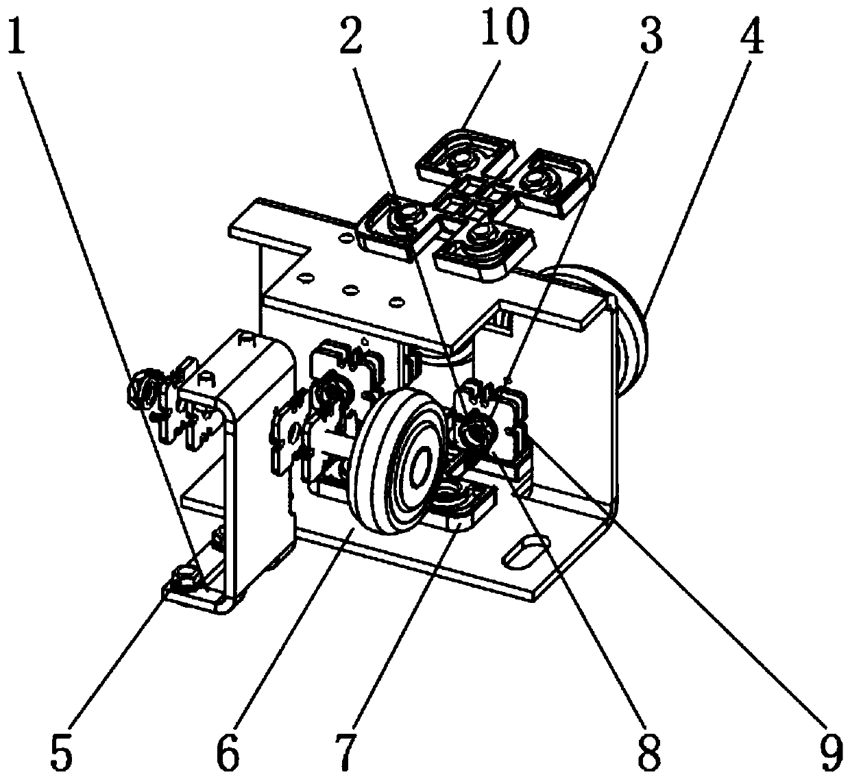 Convenient-to-regulate elevator roller guide shoe