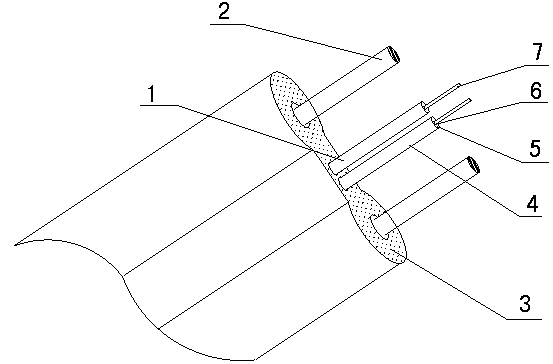 Butterfly self-support type sensing cable