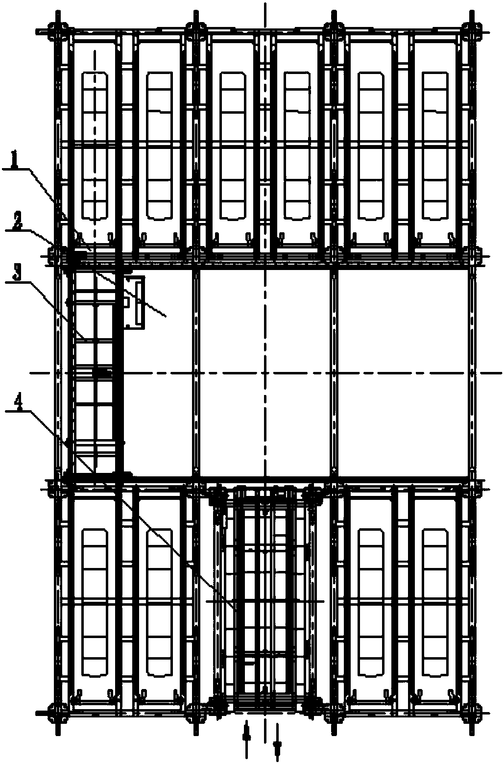 Mechanical three-dimensional parking garage