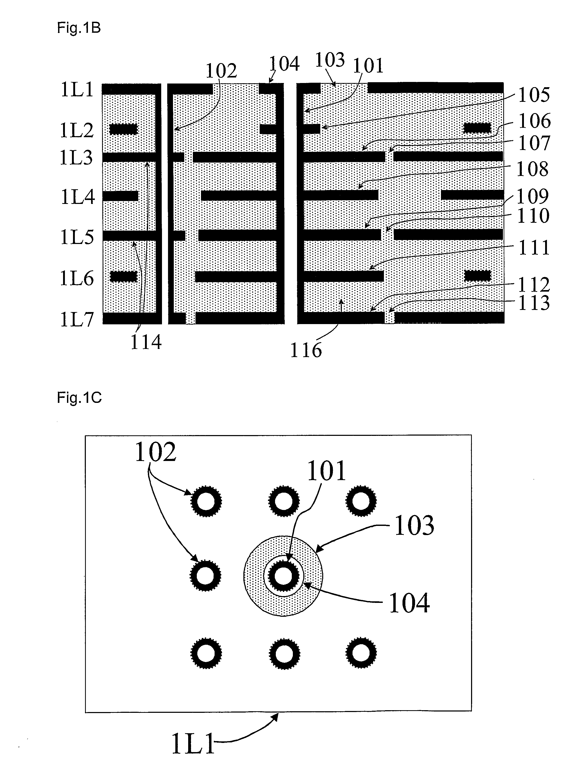 Composite Via Structures and Filters in Multilayer Printed Circuit Boards