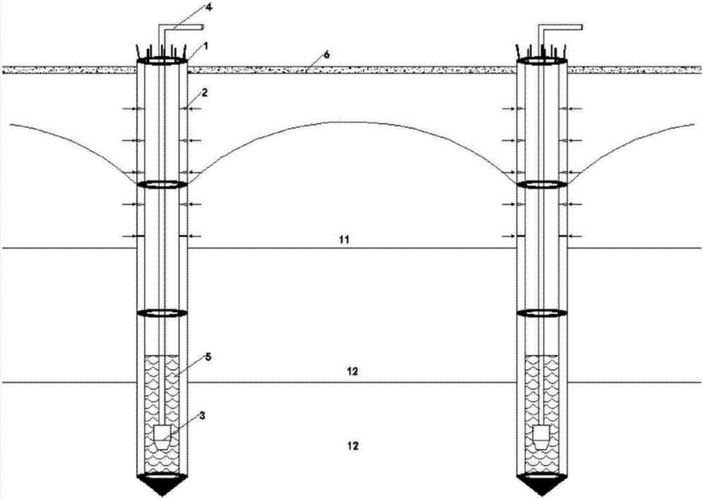 Prefabricated dewatering pipe pile in building foundation pit and its application method