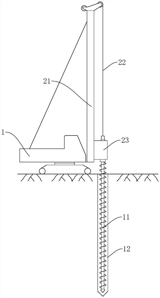 Cast-in-situ bored pile hole forming method