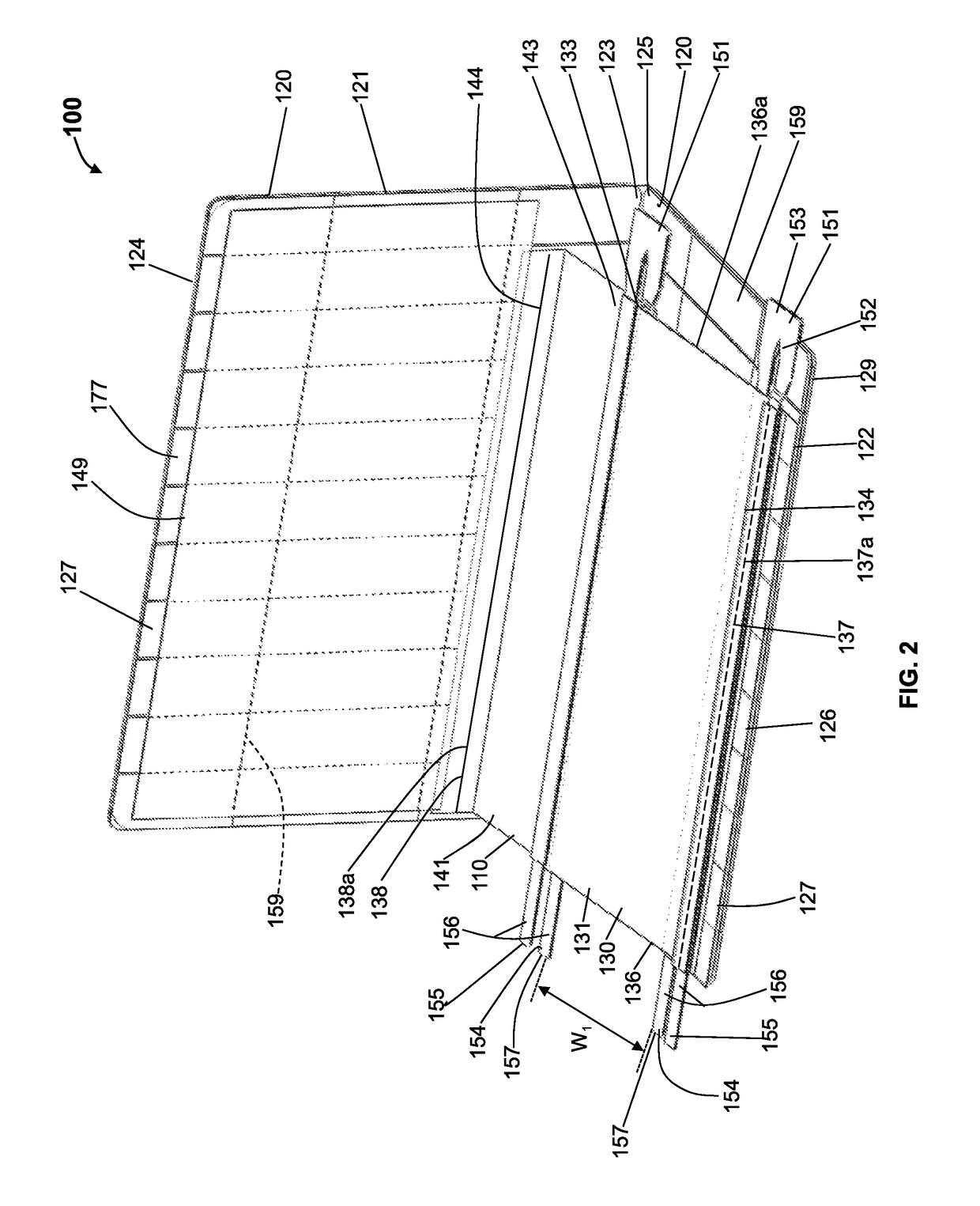 Wound or skin treatment devices with variable edge geometries