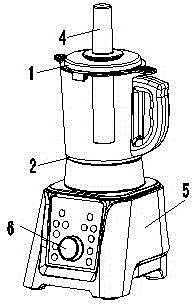 Household intelligent glass cup heating stirring machine