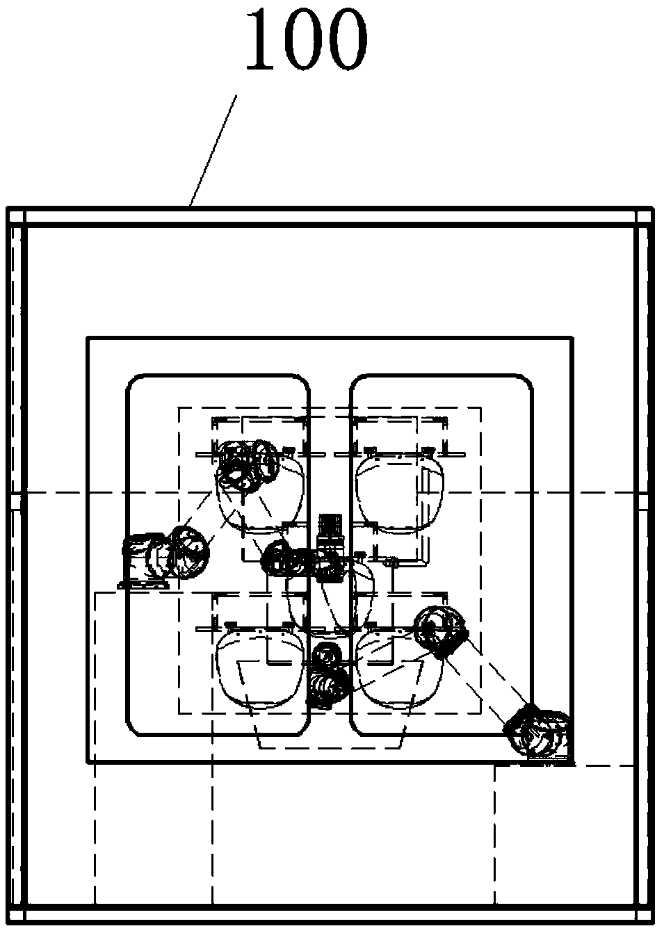 Automatic spraying equipment for PC mask production line