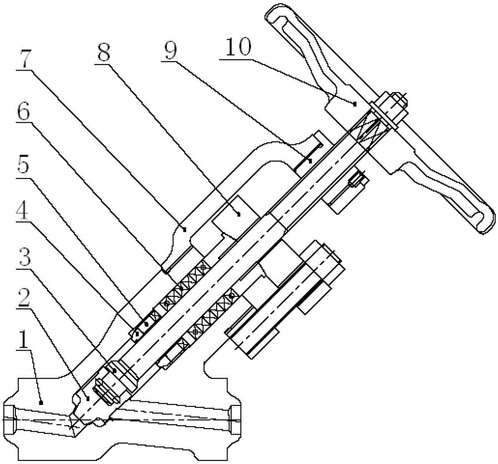 A forged steel bonnetless globe valve