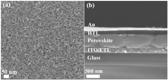 A kind of perovskite solar cell with v-tin dioxide as electron transport layer and preparation method thereof