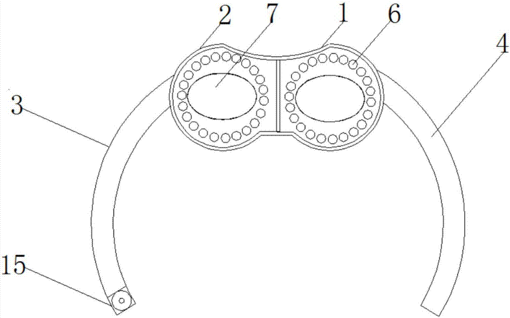 Blindfold for asthenopia treatment