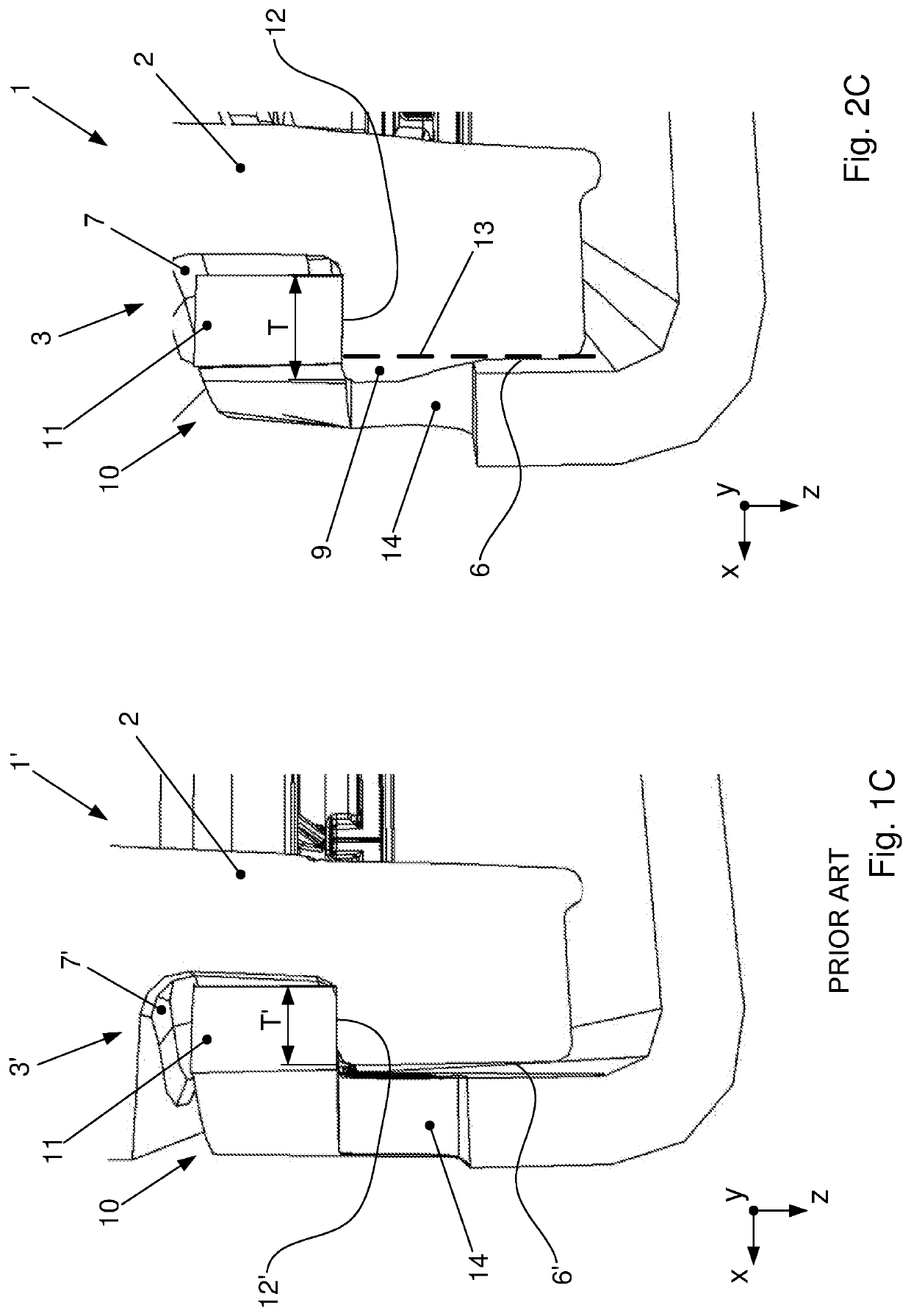 System for connecting housing elements of a device for heat transfer