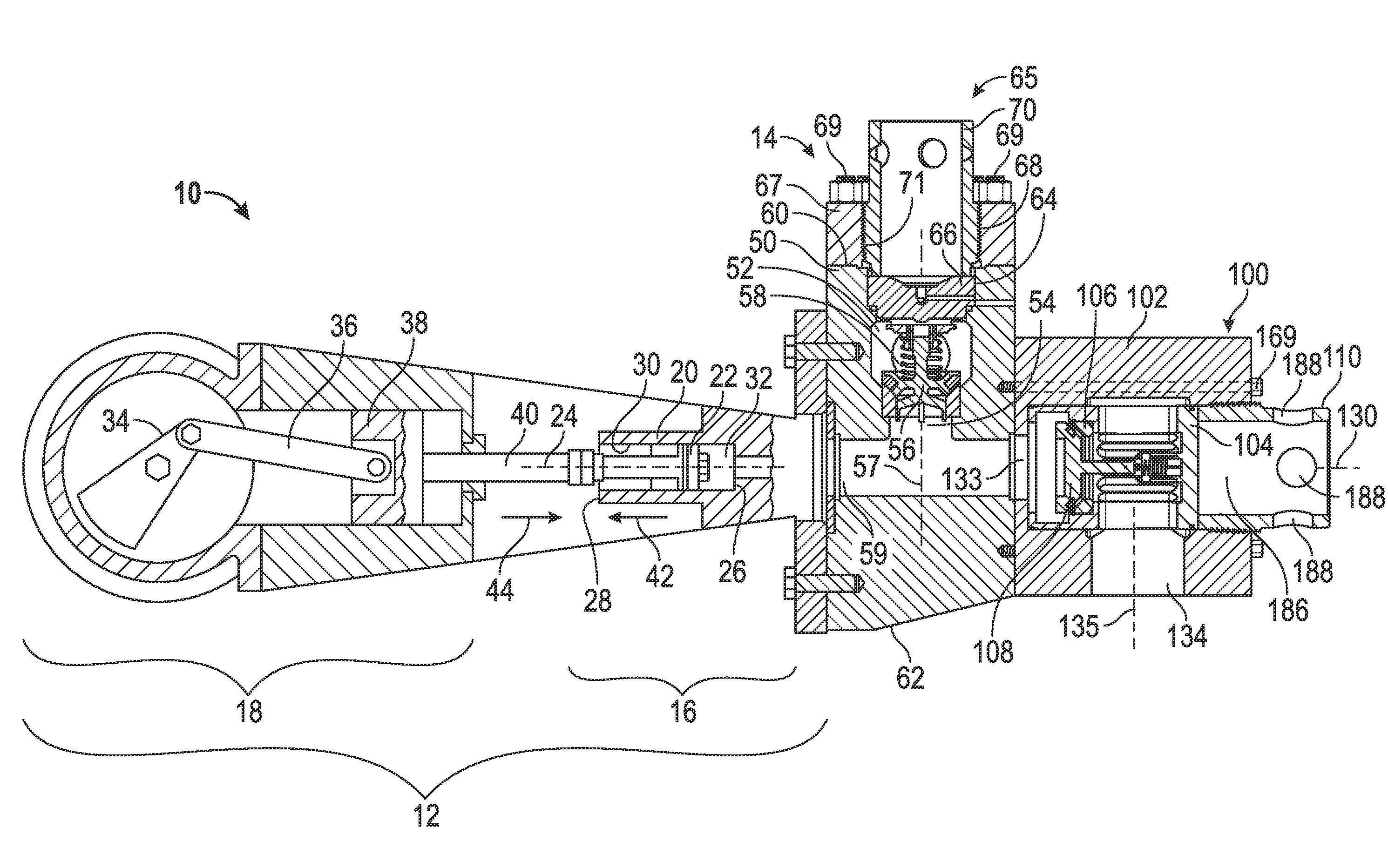 Positive Displacement Pump and Suction Valve Module Therefor