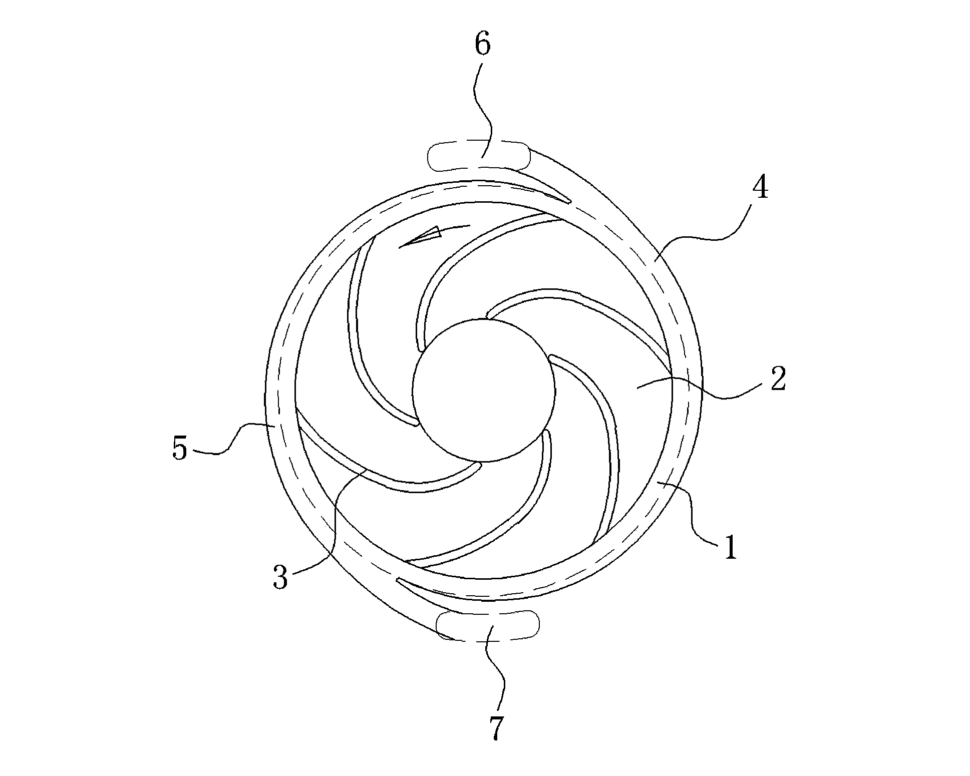 Double-helix flow diverter