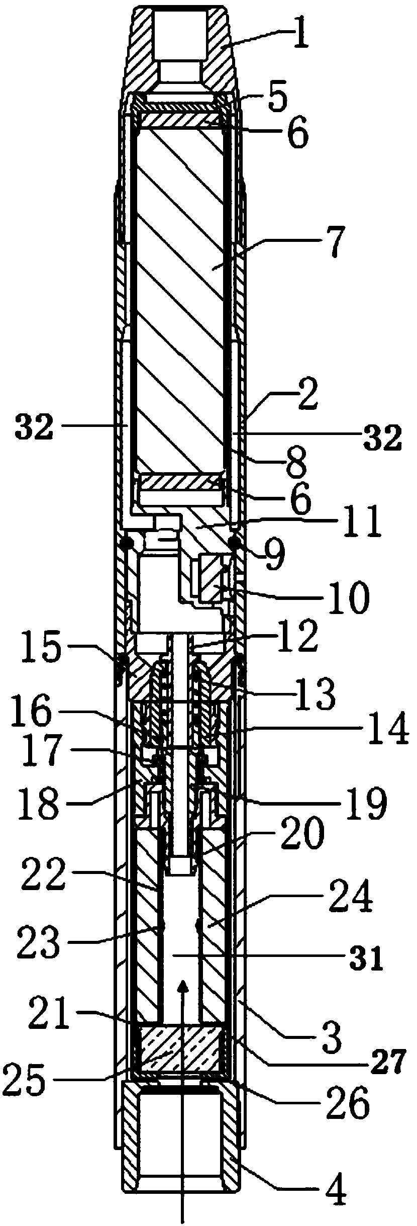 Double-filter-cavity tar-reducing electronic cigarette
