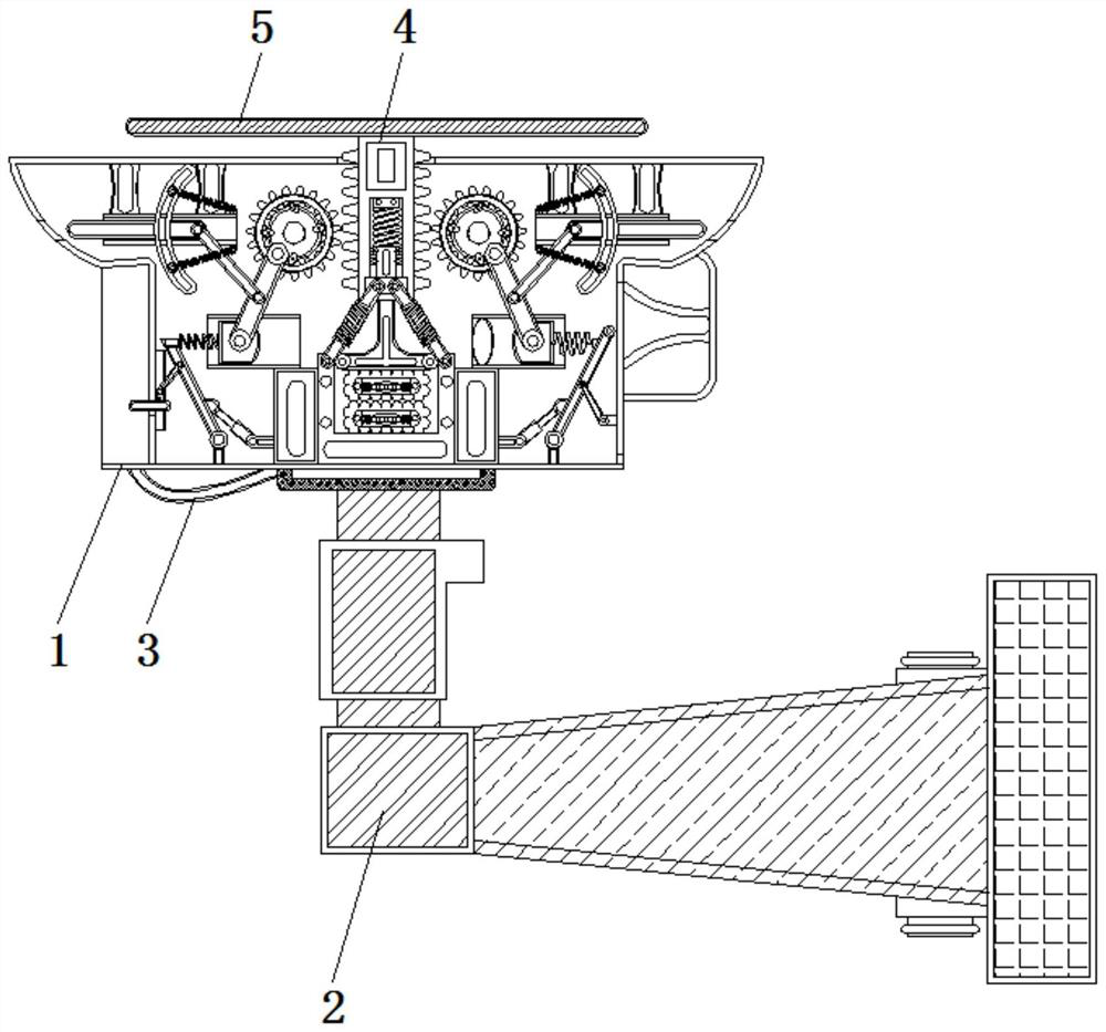 A monitoring camera device with the effect of improving camera clarity