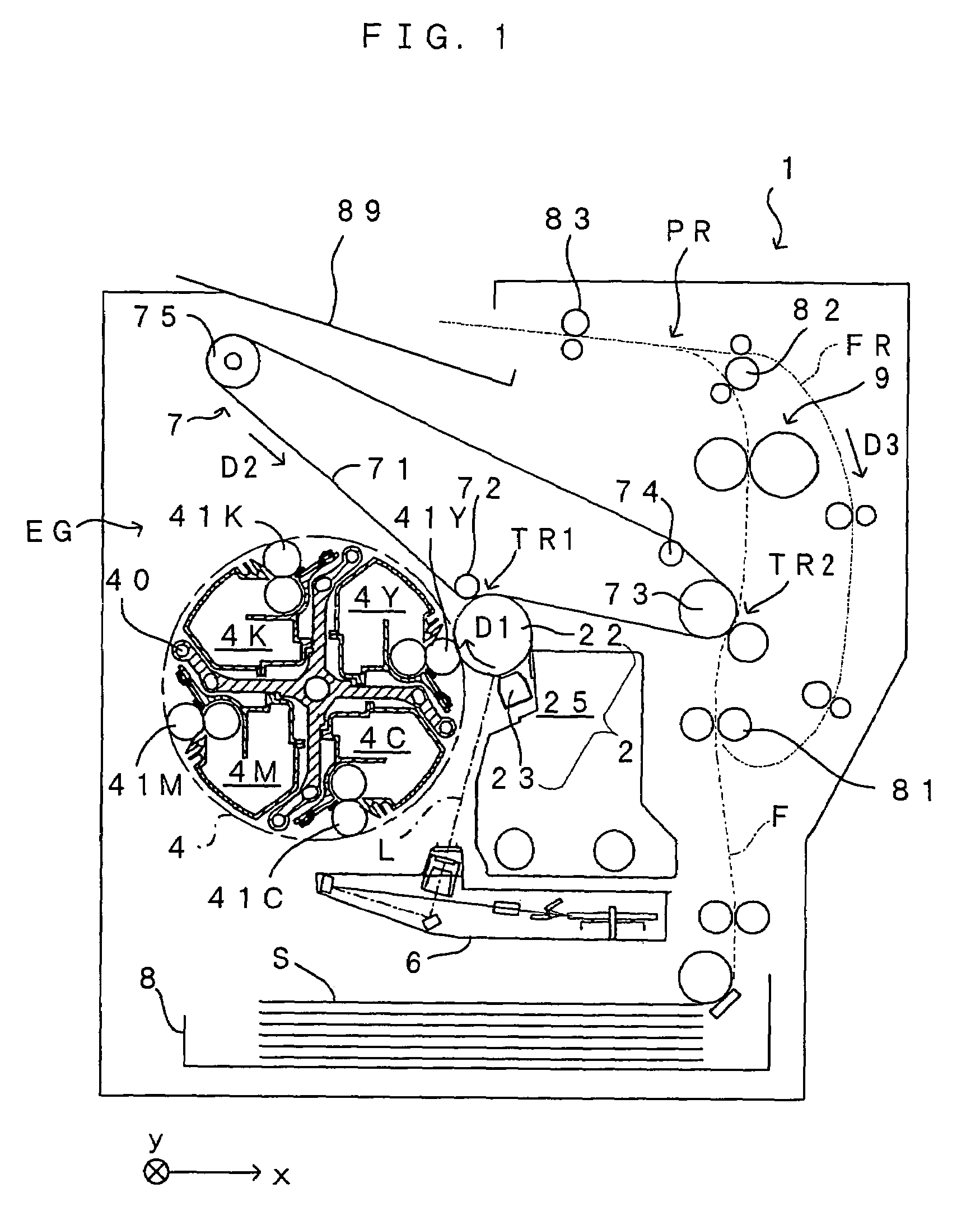 Image forming apparatus and a storage controlling method for information on an improper detachment of developer cartridge to be written in a cartridge storage means