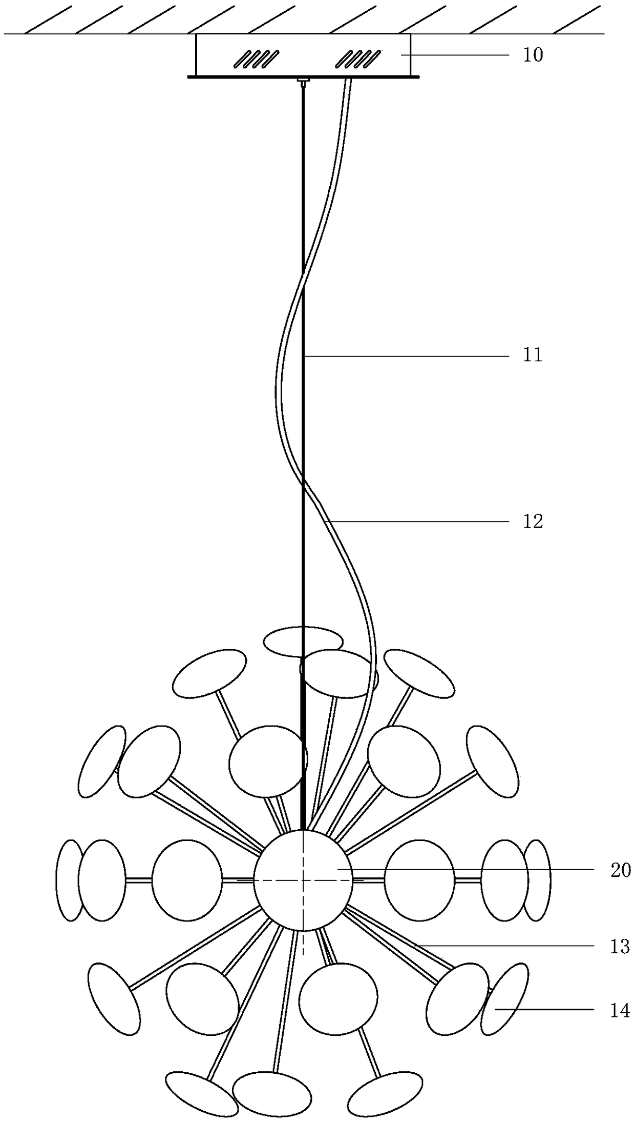 Lamp drum, pendant lamp bracket and pendant lamp