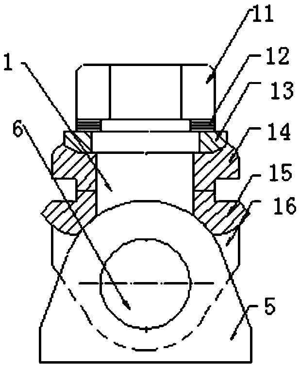 Mounting assisting device for three-point spherical bearing and mounting-welding method of mounting assisting device