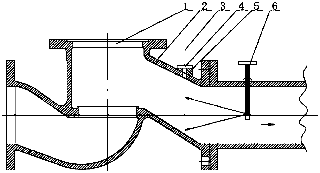 Endoscopic measurement method for internal flow field of valve