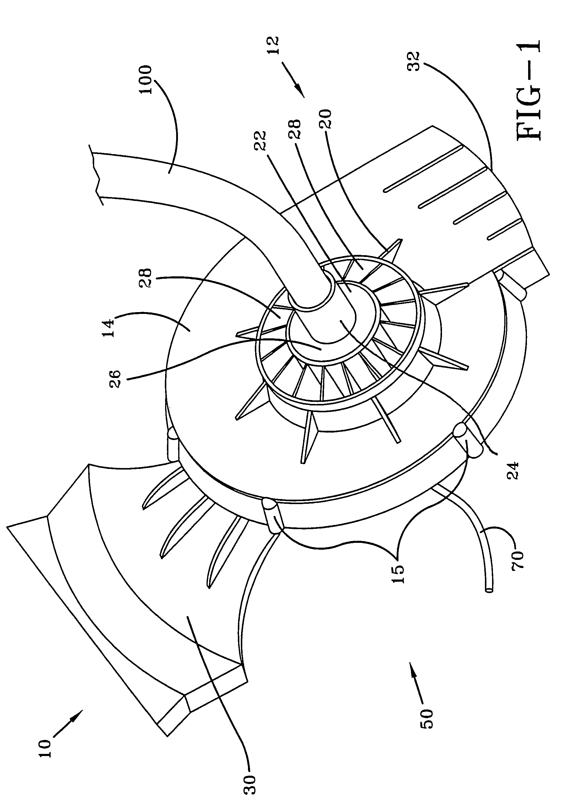 Combination blower assembly and string trimmer