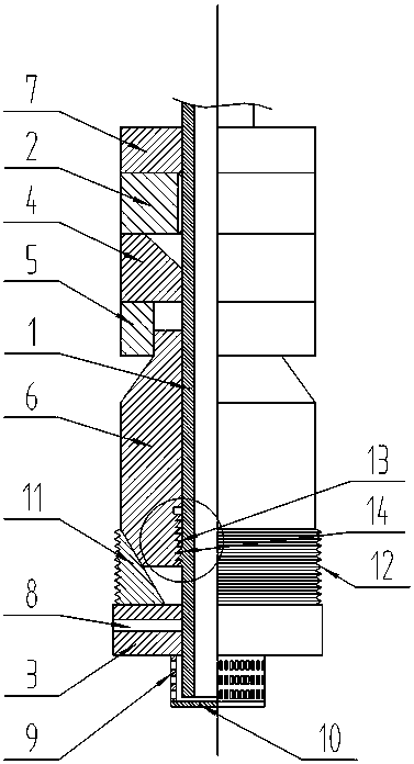 Bridge plug with sand production prevention function for fracturing and using method thereof