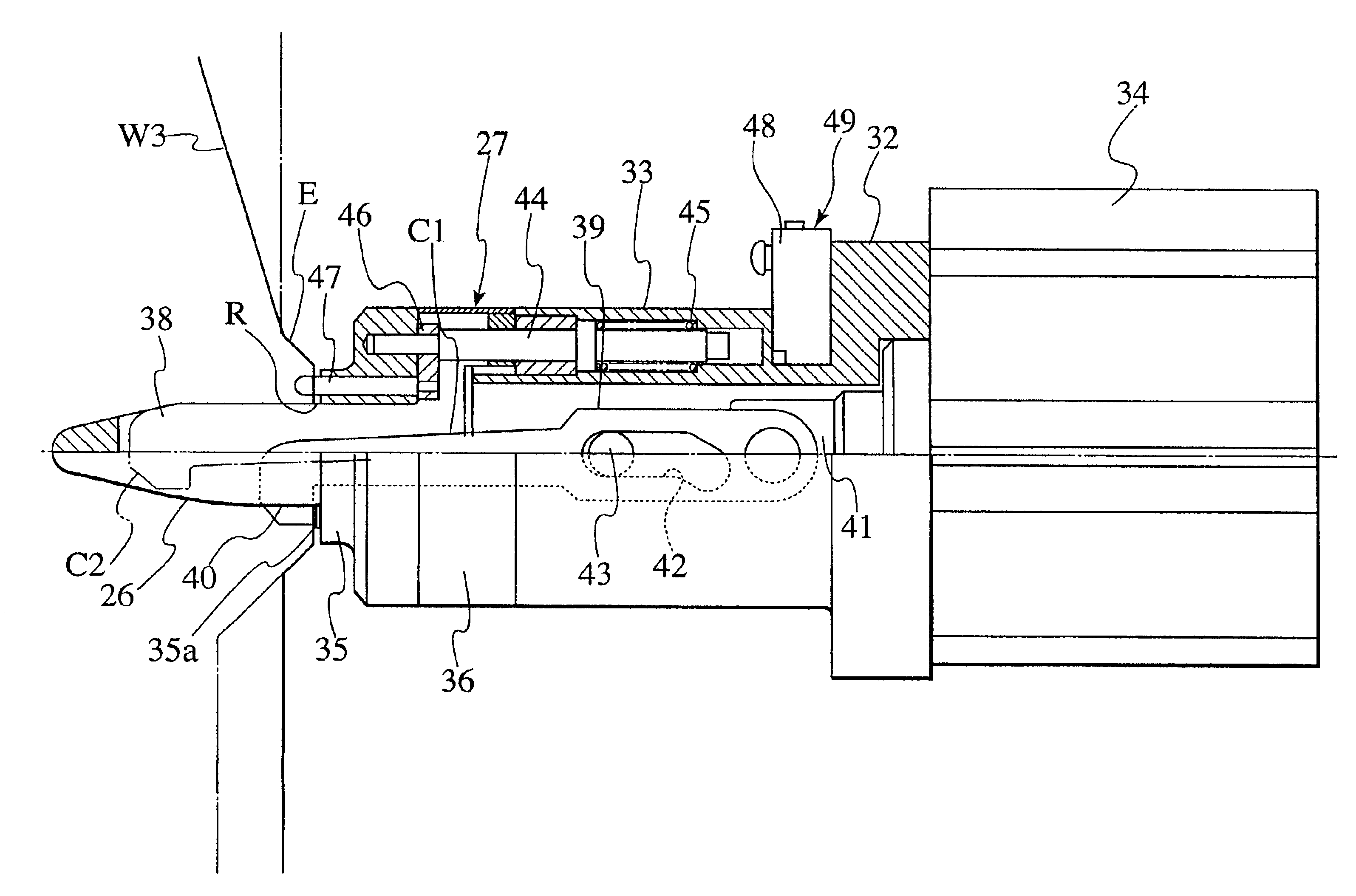 Locating unit, vehicle body assembly machine using the same and method therefor