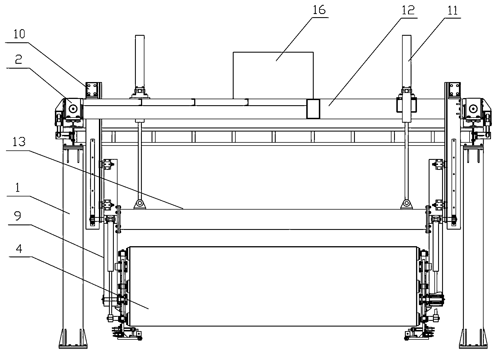 Fully-automatic trimming hanger for aerated concrete production line and trimming method
