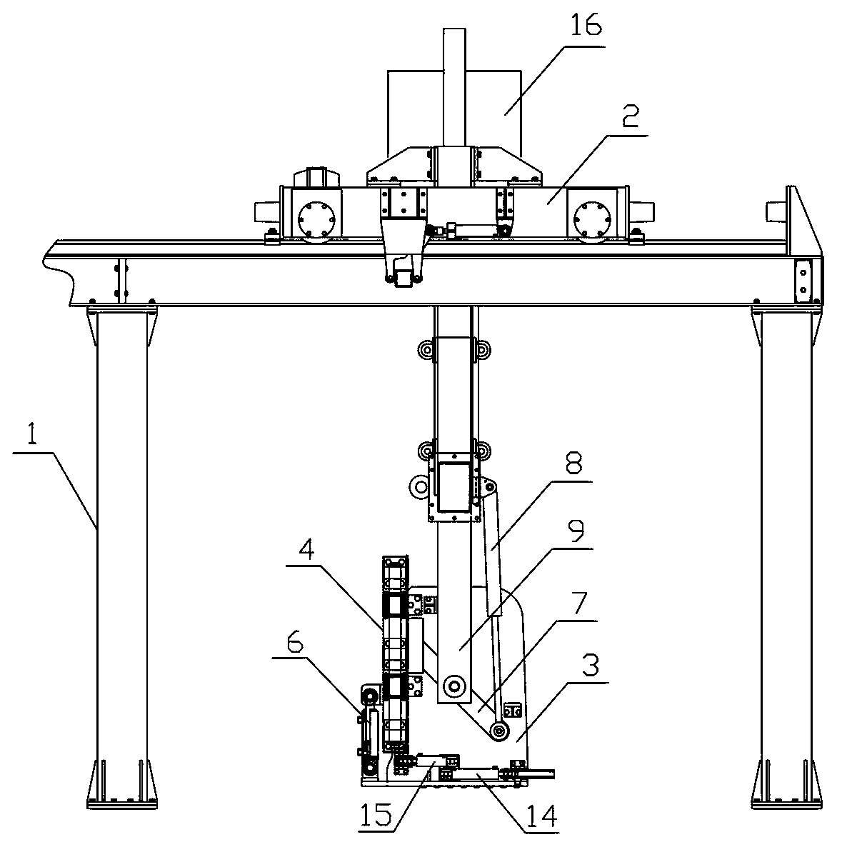 Fully-automatic trimming hanger for aerated concrete production line and trimming method