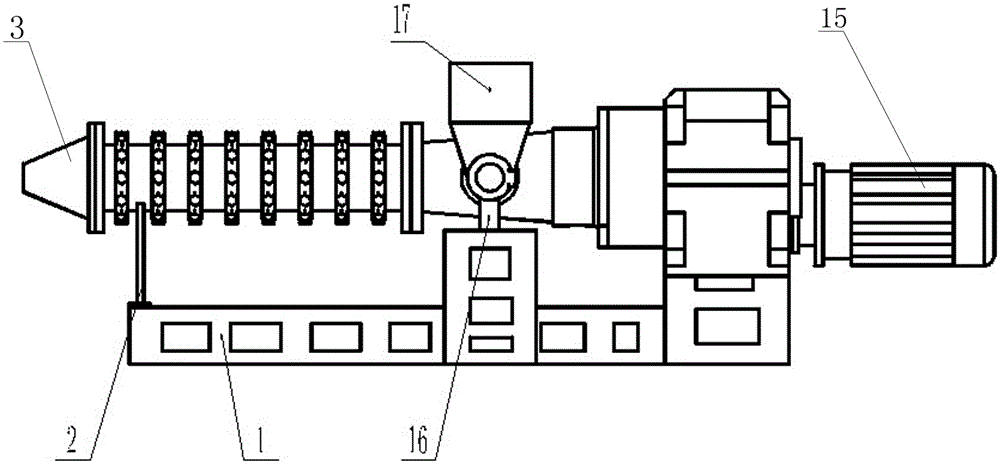 Waste rubber crushing and forming integration machine