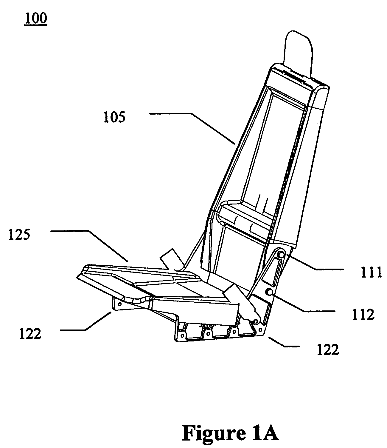 Hybrid composite-metal energy absorbing seat