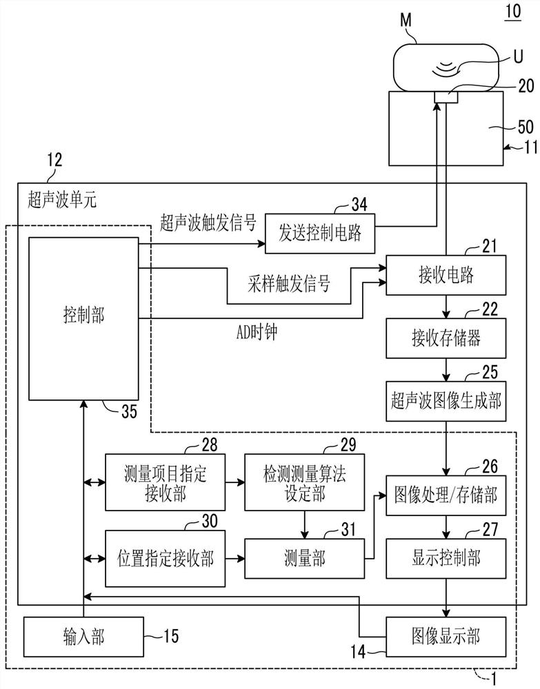 Acoustic diagnostic device and working method of the acoustic diagnostic device