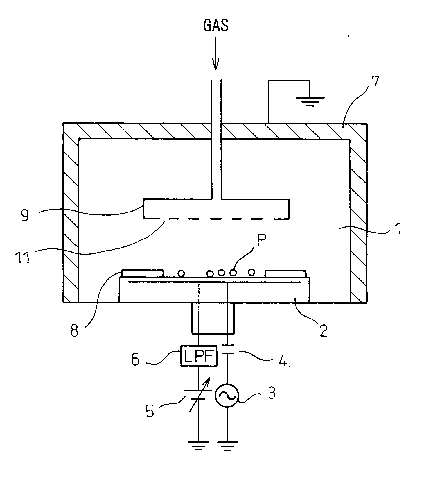 Method for cleaning elements in vacuum chamber and apparatus for processing substrates