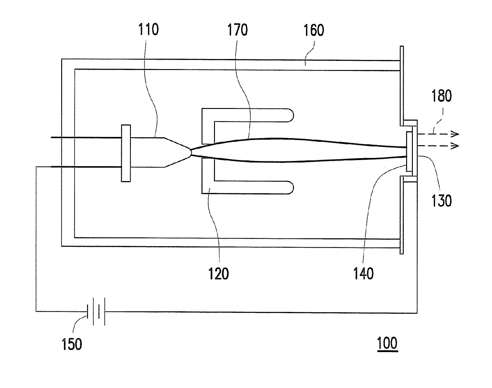 Composite target and x-ray tube with the composite target