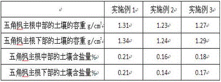 Root salt control method with perlite percolation layer and application of root salt control method with perlite percolation layer to planting acer mono in saline-alkali land