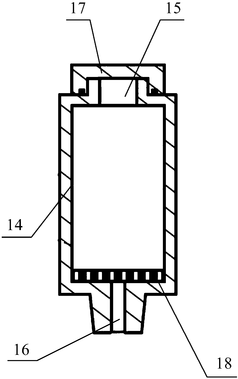 A permeability measurement system and measurement method for low-permeability rock particles