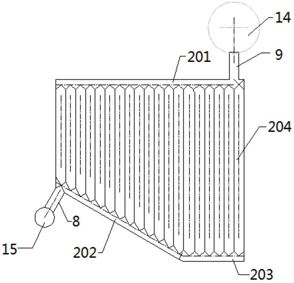 Anti-bonding pipe bundle type waste heat recycling system for raw coke oven gas