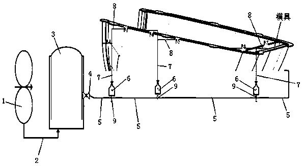 Reusable vacuum system applied to wind power cabin cover or flow guiding cover