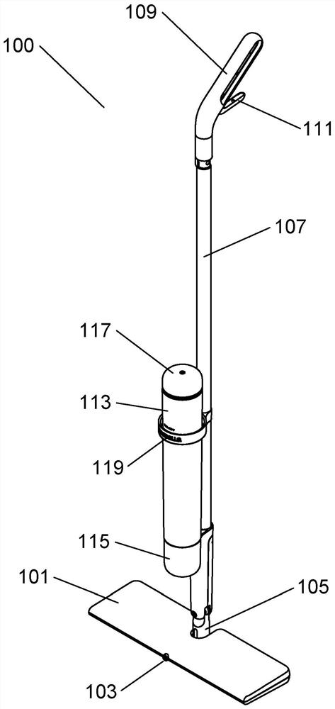 Injection spray mop