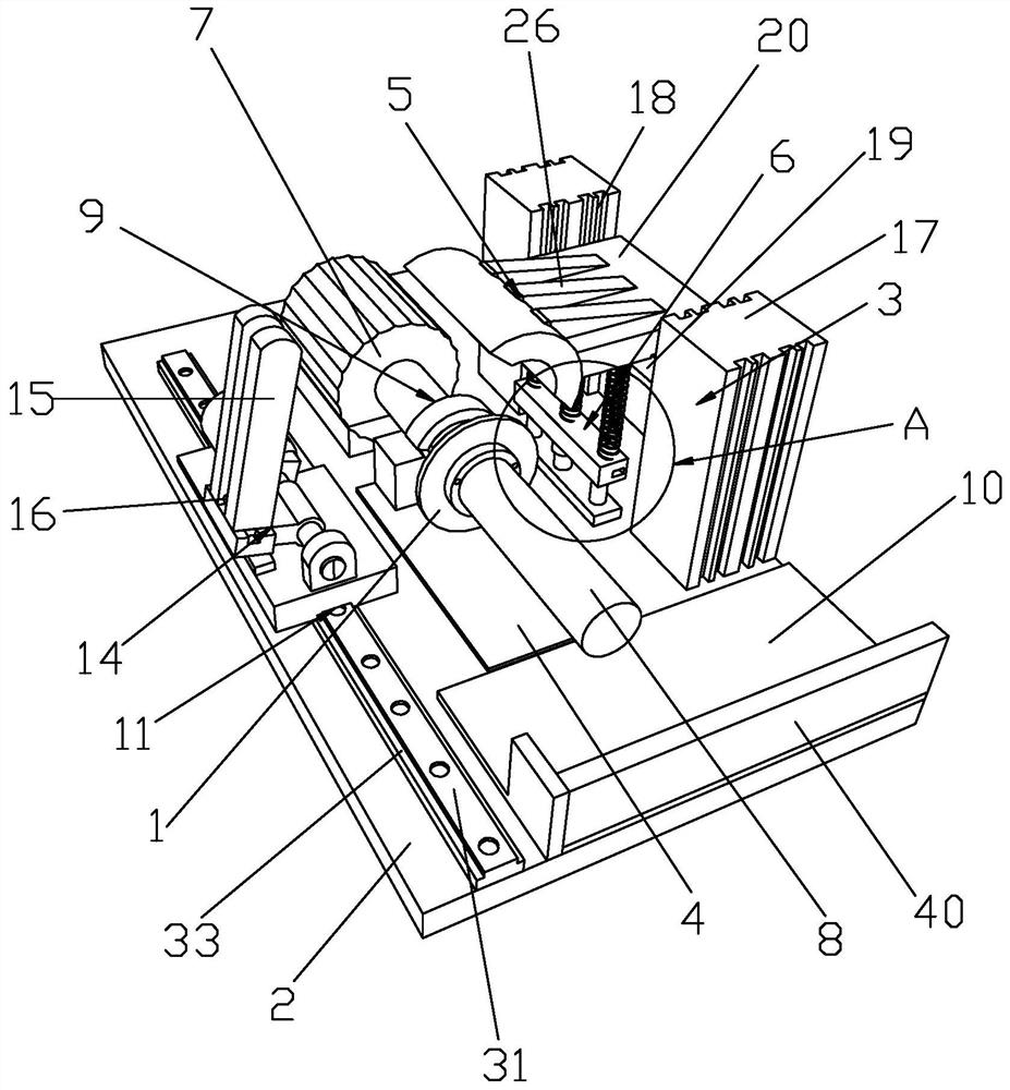 A circular grinding device for the production of hardware accessories