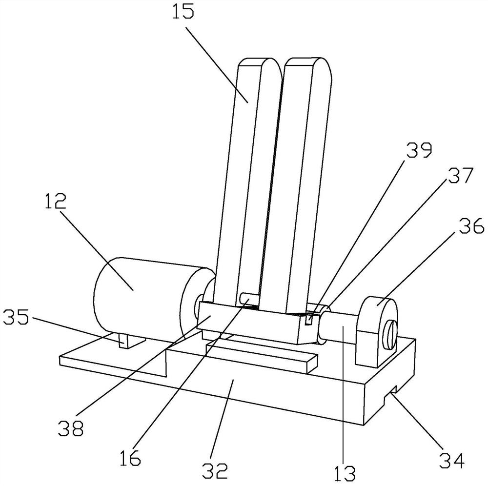 A circular grinding device for the production of hardware accessories