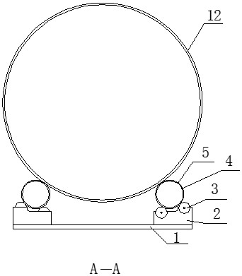 Stainless steel storage tank rolling assembly horizontal construction device and construction method