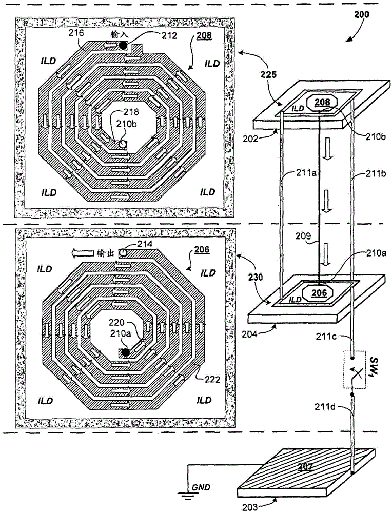 Reconfigurable multi-stack inductor