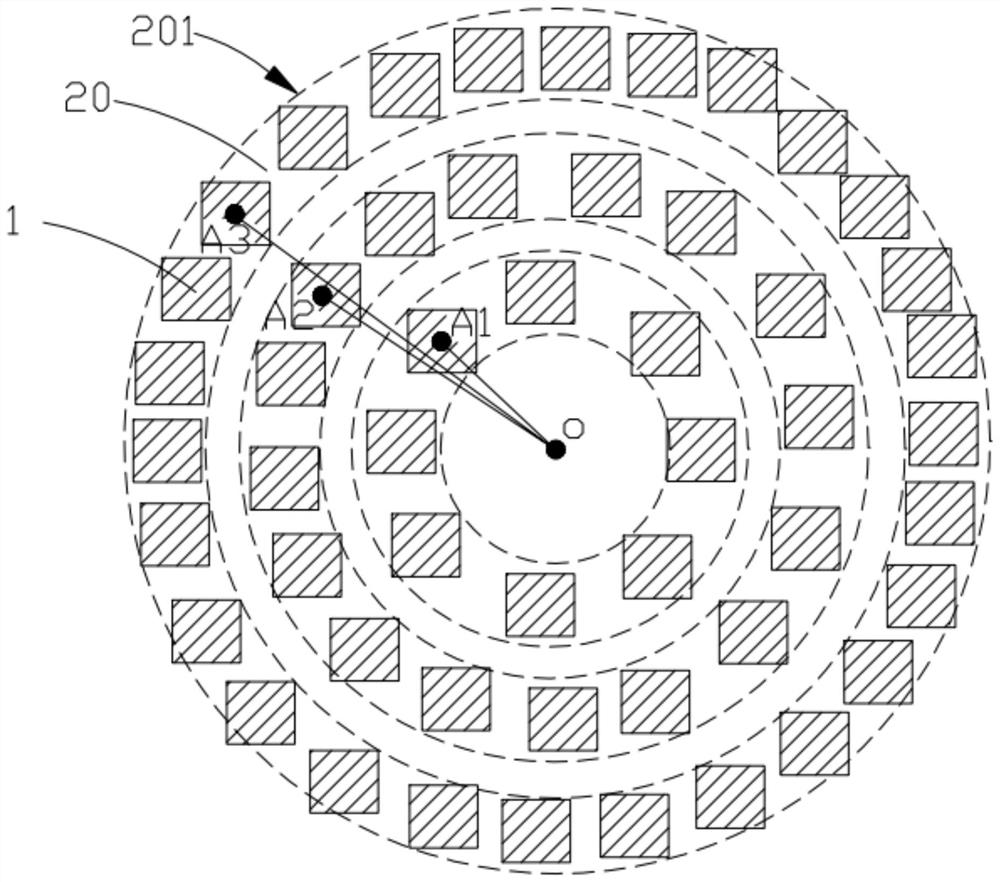 Pixel arrangement structure and display panel