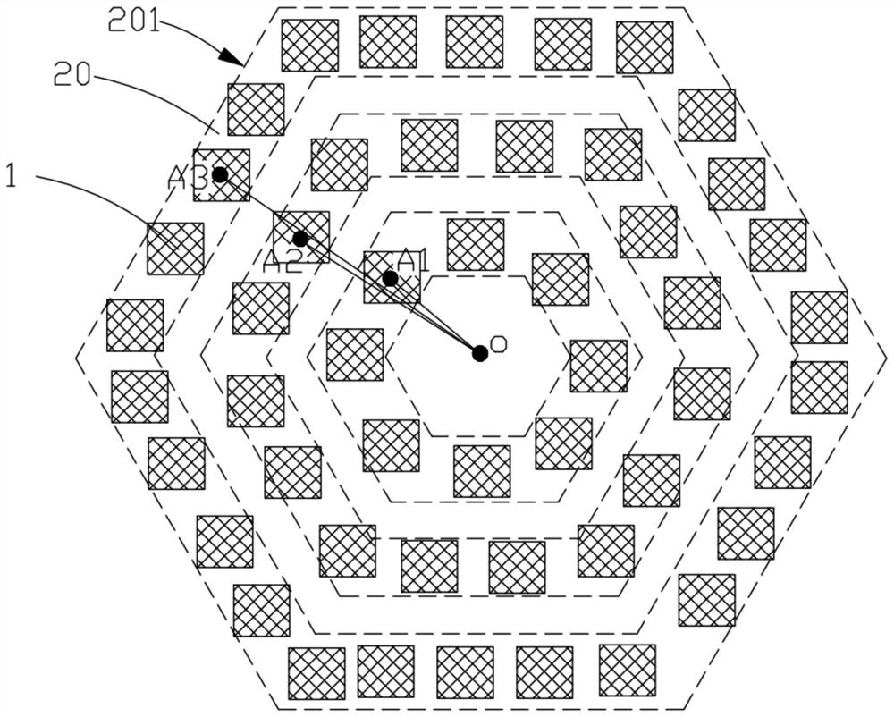 Pixel arrangement structure and display panel